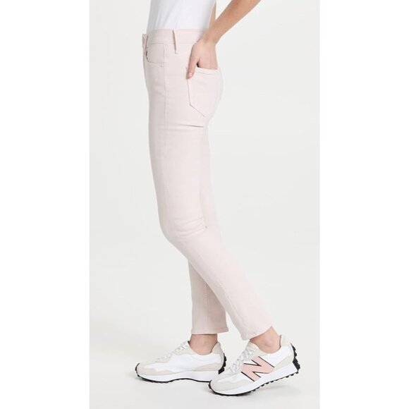 MOTHER The Dazzler Hover Pale Peach Pink High Rise Skinny Jeans, Size 27 - Picture 3 of 16